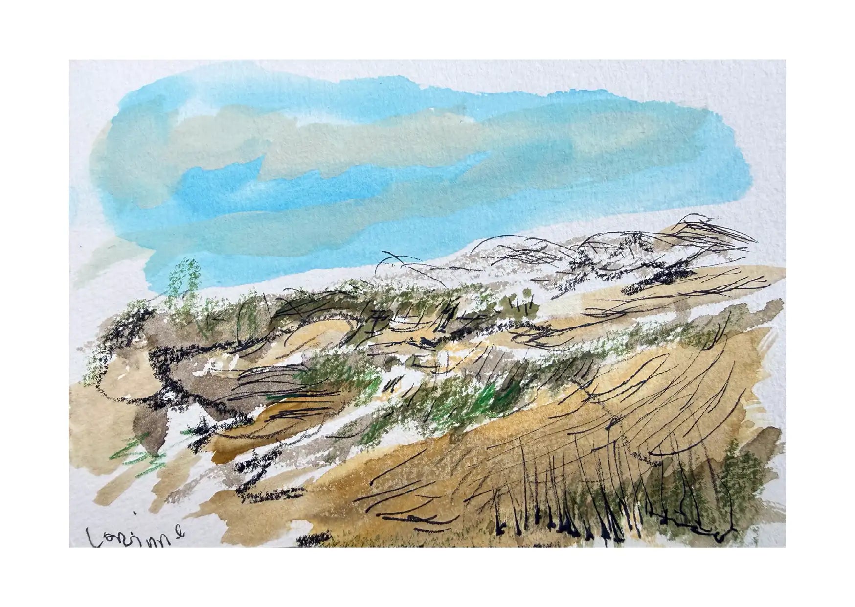 Kunstkaart "Landschap”