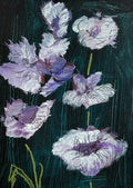 Kunstkaart "Bloemen wit"