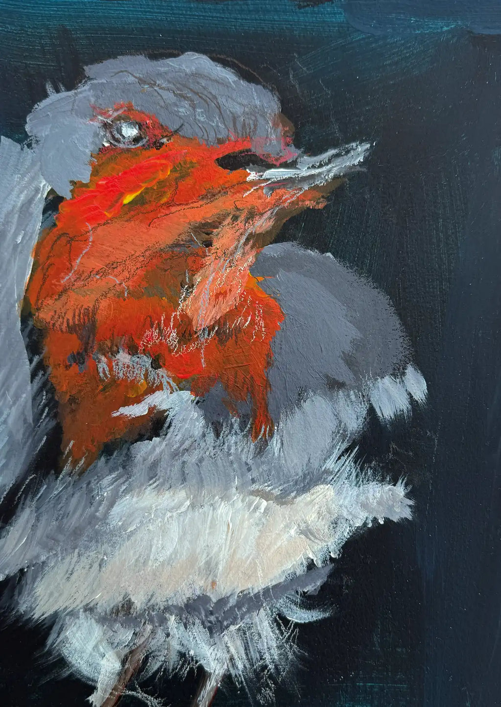 Kunstkaart "Roodborstje"